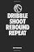 Produktbild Dribble Shoot Rebound Repeat Notebook: 6x9 Blank Lined Basketball Composition Notebook or Journal for Coaches and Players