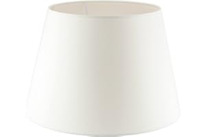 HORUS PARALUMI Paralume Impero per lampada in tessuto Cotone Avorio su PVC - Artigianale, autentico Made in Italy (D.45 x D.Sup.32 H.30 cm - ATTACCO E27)