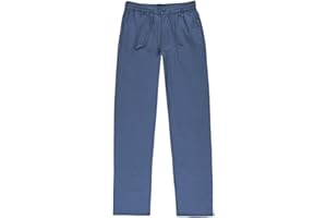 SIRY WORK Pantalone Uomo Sea Barrier Art. Spiaggia con Elastico e Coulisse in Vita, Tessuto Tela Cotone