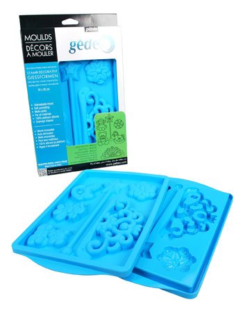 gedeo Pebeo, Stampino per Forme di Ghiaccio 30 x 20 cm, Motivo: Accessori, Colore: Blu