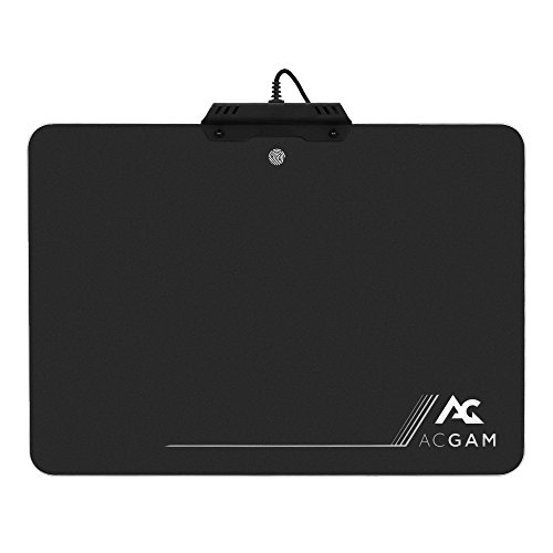 ACGAM P09 RGB Alfombrilla Gaming Para Rat  n 350mm x 250mm x 0 36mm iluminaci  n RGB Para Gaming Color Negro