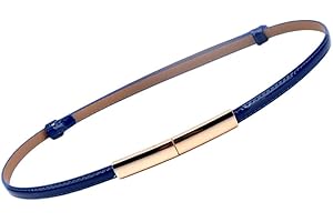 Oyccen Femme Ceinture en Cuir Mince avec Boucle en Alliage Dames Robe Ceintures Décorative