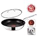 Produktbild Tefal Jamie Oliver Premium Qualität Wave Bratpfanne Ø 28 cm inkl. Glasdeckel Titanium Antihaft-Versiegelung geeignet für alle Herdarten, inklusive Induktion INOX Edelstahl