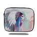 Produktbild Tablet Bag for Ipad air 2/3/4/mini 9.7 inchNative American,Girl Smoking Pipe with Traditional Clothes Abstract Watercolor Background Decorative,Multicolor,Bag
