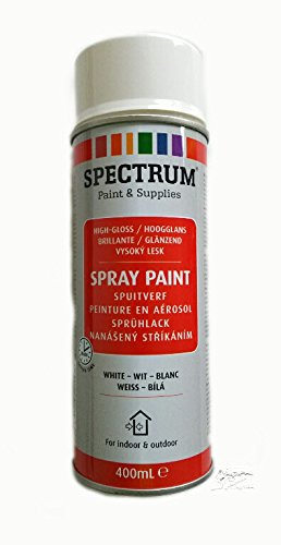 Preisvergleich Produktbild 3 Stück 400ml weiss glänzend Acryl Lackspray Lack Sprühlack Spraydose