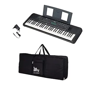 Yamaha PSR-E273 Digital Portable 61 keys Keyboard With Blueberry KB40 Black Bag