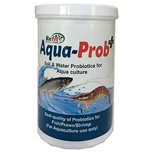 REFIT ANIMAL CARE Biofloc Probiotics for Fish Farming & Shrimp, 150 lac Million CFU/gm, Aqua-Prob+, 500 gm