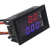 SANEC Dijital Voltmetre Dijital Ampermetre DC 100V 10A Gerilim Akım