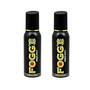 Fogg Fresh Deodorant Combo for Men, Spicy Black Series (Pack of 2)