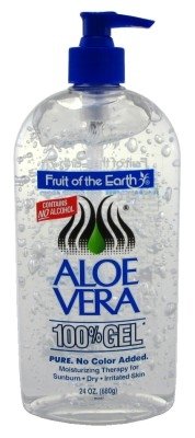 Fruit Of The Earth 100% Aloe Vera 24oz Gel Pump (2 Pack)