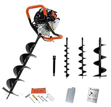 Tarière thermique Timberpro 52cm3 100 150 200 avec rallonge de 30 centimètres.