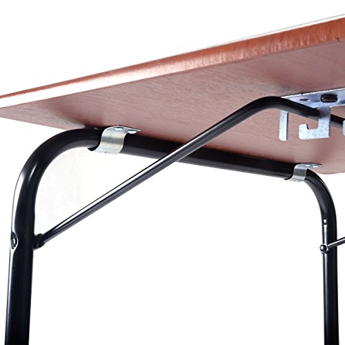 U Form Laptoptisch Notebooktisch Computertish Beistelltisch Pflegetisch Seitentisch Verstellbar Betttisch Betttablett höhenverstellbar Notebookständer Laptopständer - 7