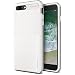 Produktbild iPhone 7 Plus Hülle, VRS Design® Schutzhülle [Weiß+Silber] Schlagfesten Stoßstangen TPU Bumper Case Kratzfeste Schlanke Handyhülle mit Klappständer [New High Pro Shield] für Apple iPhone 7 Plus