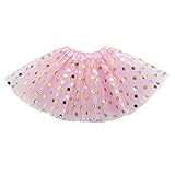 Amlaiworld Baby Mädchen Punktdruck röcke Niedlich Mehrschichtig Kleider Kinder flauschig Mode Tütü Prinzessin Party Kleidung, 0-6 Jahren (2-6 Jahren, G)