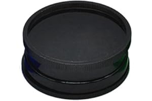 JOY STORE Grinder in plastica per tabacco. Macinino portatile per spezie, pepe e tabacco (60mm). (NERO)