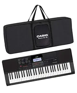 Casio CTX700 61-Key Touch Sensitive Portable Keyboard + CBC600 Carry Case (Black)