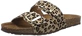  PIECES Damen PSCABARY Cow Hair Sandal Plateausandalen Braun Cognac, 42 EU