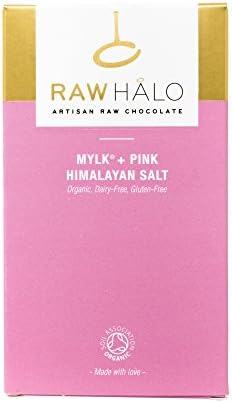 Raw Halo Mylk Pink Salt Organic Raw Chocolate Bar, 35g