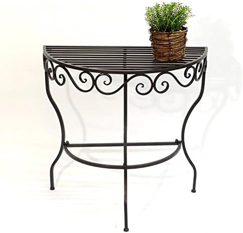 Table Console table "Cadice" 19042 Side table made from metal 70cm Flower table