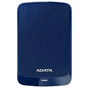 ADATA HV320 5TB Sleek Light Portable USB 3.1 External Hard Drive HDD with Shock Sensor and E2E Data Protection (Blue)