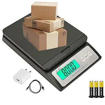 ENEM SF-805 30 KG Digital Weighing Machine for Kitchen | Electronic Food Weight Scale for Home, Kitchen, Shop | Small, Portable for Food, Fruits, Products | Black - with Adapter