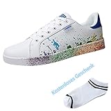 Halloween Druck Kleider Damen, Frauen Spitze Patchwork Backless 3/4 Ärmel Knielangen Partykleid Retro A-Linie Elegant Lange Schöne Persönlichkeit Cocktailkleid