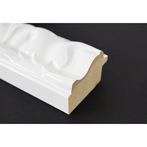 Spiegel Wandspiegel Badspiegel – Sylt 5,7 – Weiß Lack – 200 Größen zur Auswahl – handgefertigt – DIN A1 (59,4 x 84,1 cm) – AM – Modern, Barock, Antik, Vintage - 6