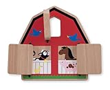 Melissa & Doug Peek-a-Boo Barn Wooden Baby and Toddler Toy
