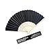 Produktbild YEARNLY Damen Handfächer, Folding Bambus Fans Hand Halten Fans chinesischer Seiden Handfächer für Wanddekoration, Geschenke, Hochzeitsfeie