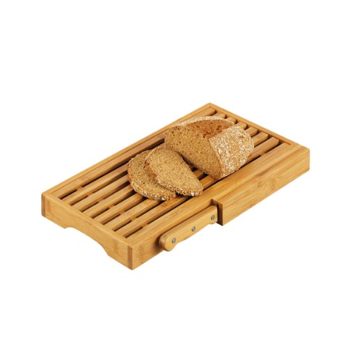 spécification Zeller 25225 Planche à pain avec couteau Bambou 39,5 x 23,5 x 4 cm