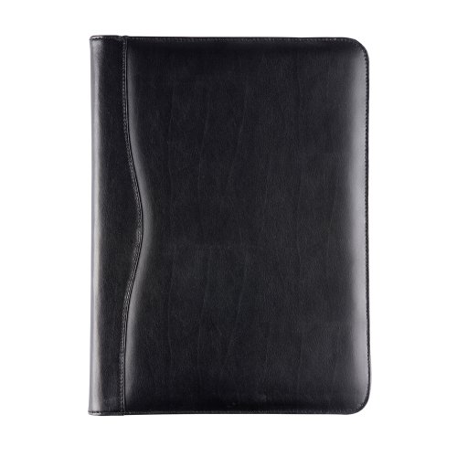 Cescahide - Carpeta portadocumentos cremallera anillas cuero artificial tama o A4 color negro Cescahide - Carpeta portadocumentos cremallera anillas cuero artificial tama o A4 color negro