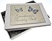 White Cotton Cards Grandparent's Boasting Book Tiny Photo Album (Blue Butterflies)