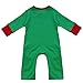 iiniim Baby Boys Christmas Santa Romper with Hat Outfit Sets Green 6-12 Months