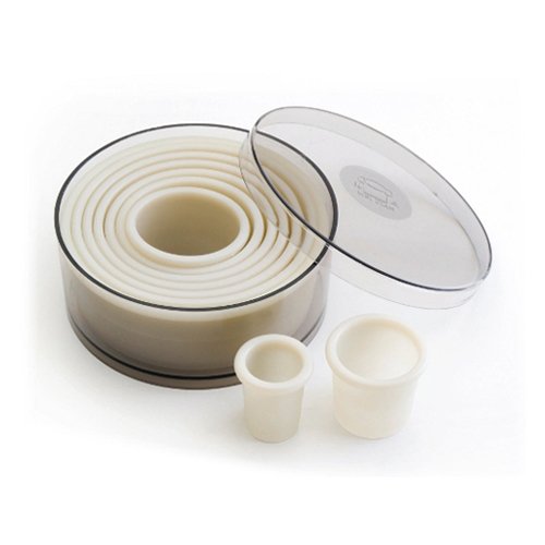 Lacor Caja 9 Cortapastas Redondos Lisos Nylon, Centimeters