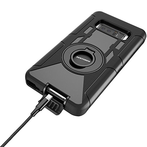 BENTOBEN Funda Samsung Galaxy Note 8  Carcasa Cover Case Protector Kickstand   Belt Clip Pesado 360    Protecci  n Antigolpes y Anti-rasgu  os Funda para Samsung Galaxy Note 8  6 3 Pulgadas   Negro