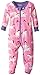 Hatley Baby-Girls Infant Footed Coverall -Unicorns Pyjama Set, Pink, 3-6 Months