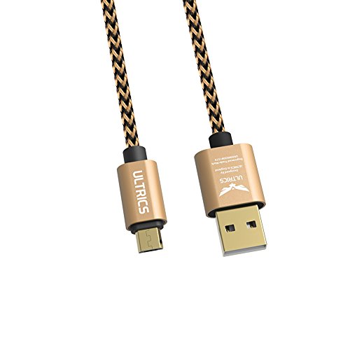 ULTRICS® Micro USB Kabel [30CM – 1FT] Nylon geflochtenes Aufladeeinheits-Kabel Tangle geben Synchronisierungsauflade USB-androides Aufladeeinheits-Blei für Samsung-Galaxie, Sony, Nokia, Microsoft, Motorola, Kindle, Nexus, Huawei, LG, Xiaomi, OPPO – Lebenszeit-Garantie, Geld frei Zurück Garantie - 3