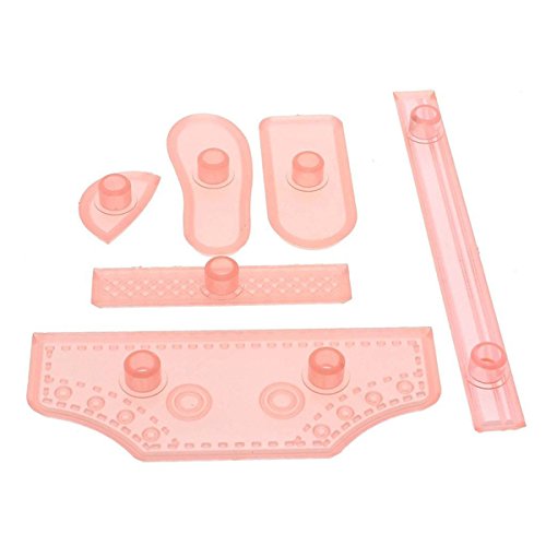 Aliciashouse 6PCS Kunststoff Sneaker Cutter Schuhe Fondant Schimmel Cookie Backform - 5