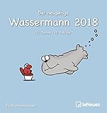 Sternzeichen Wassermann 2018 - Sternzeichenkalender, Horoskop, Postkartenkalender - 16 x 17 cm by