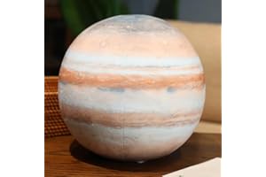 OUKEYI 10.6Inch/27cm Super Cute Sun Plush Soft Pillow, Soft and realisticNeptune, Jupiter, Uranus, Venus, Mercury stuffed plush toy for learning science, astronomy, space, blue planet, toy (Jupiter)