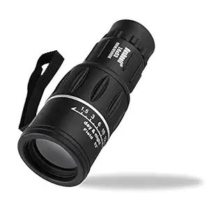 Frackkon Bushnell 16x52 Monocular Telescope,HD Monocular Dual Focus Optics Zoom Portable Monocular HD Optical with Carrying Bag/Cleaning Cloth, for Wildlife Hunting Watching Live Concert 66M/8000M