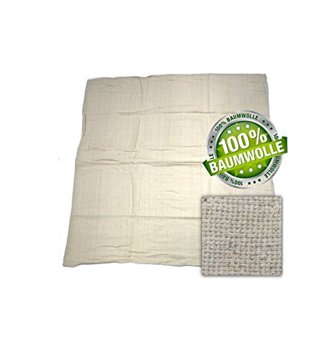 Kerafactum® Passiertuch Käsetuch Sieb Tuch zur Käseherstellung und Abseihen Durchseihtuch um Brühe klären Farbe: Natur aus 100% Baumwolle