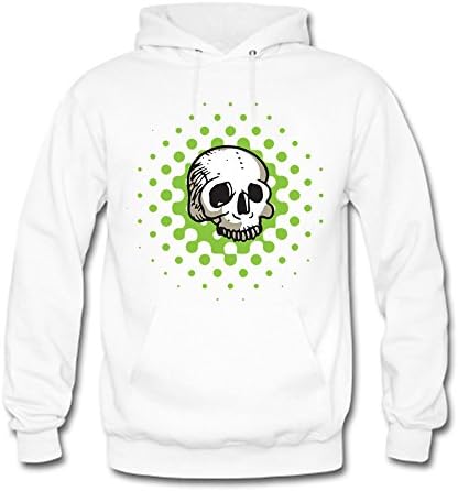 Men Hoodie Sweatshirts Skeleton Skull Printed Unisex Hooded Pullover M