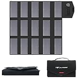 ALLPOWERS 100W Foldable Solar Panel, Portable Solar Charger (Dual 5v USB with HighTechnology+18v DC Output) for Outdoor, Camp