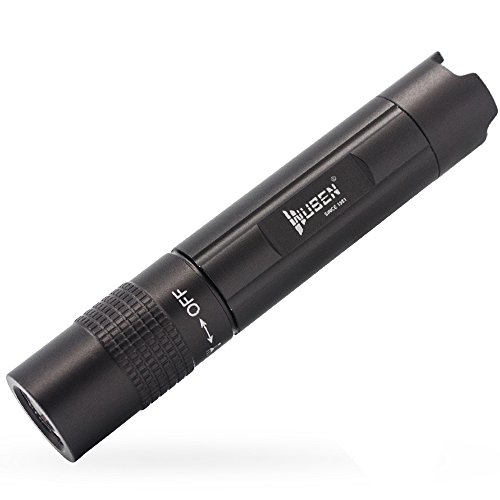 WUBEN Beste kleine Taschenlampe Höchste 150 Lumens Wirkliche Daten Leistungsfähige XPG2 LED-Schlüsselkette Fackel-Licht umfassen 10440 nachladbare Li-Ionbatterie USB-Aufladeeinheit wasserdichtes IPX8 E502 (Schwarz)