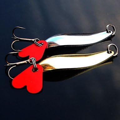TY 2 pcs Metal Bait Fishing Lures Pike g/Ounce,45 mm/1-3/4" inch,Metal Bait Casting