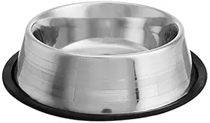 Choostix Dog Feeding Bowl Steel, Medium (1 Piece)
