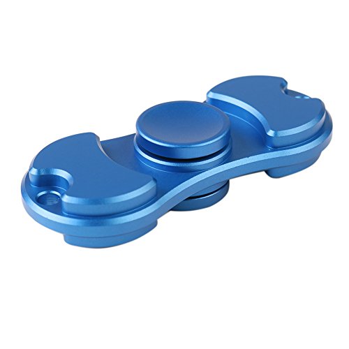 Metal Fingertips Gyro Toy, Clover Star Zinc Alloy Fidget Hand Spinner Stress Reliever Toys High Speed 1- 4 Minute Spins ( a Great and Interesting Fingertip Bearing Toy for Reducing Anxiety ) (Blue) Metal Fingertips Gyro Toy, Clover Star Zinc Alloy Fidget Hand Spinner Stress Reliever Toys High Speed 1- 4 Minute Spins ( a Great and Interesting Fingertip Bearing Toy for Reducing Anxiety ) (Blue)