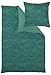 Produktbild Curt Bauer Mako Brokat Damast Bettwäsche 4 teilig Bettbezug 135 x 200 cm Kopfkissenbezug 40 x 80 cm Calista Evergreen