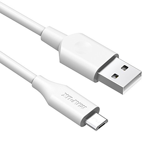 Micro USB Kabel MAPUX Ladekabel Datenkabel aus Solide Stecker (180cm) für Samsung, Huawei, LG, Sony, Motorola, HTC, Nokia, Google Nexus und andere Android Geräte(Weiß)